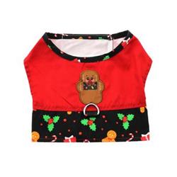 Christmas Gingerbread Fabric Harness and Leash