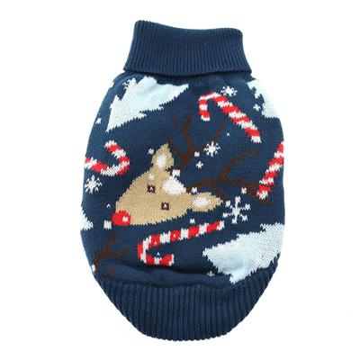 100% Combed Cotton Ugly Dog Sweater - Reindeer