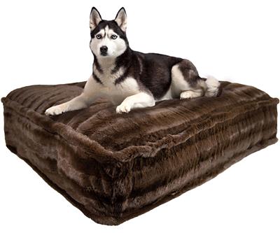 Rectangle Bed - Godiva Brown - Custom Made - Free Shipping