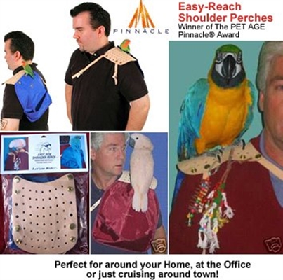 Easy Ride Bird Shoulder Perch with Droppings Pouch 