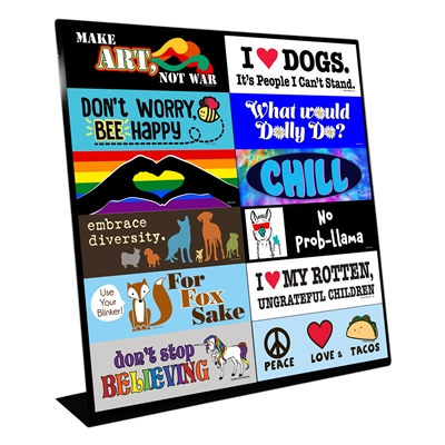 Easel Magnet Display Must be ordered with 12 sets magnets at the same time