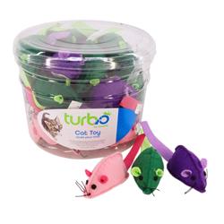 5.25" Felt Mice (36 pcs) Turbo® Bulk Cat Toy Bins