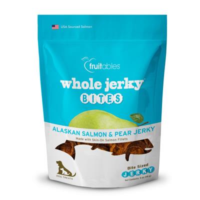 Fruitables Jerky Bites Alaskan Salmon Dog Treats - 5 oz (8 Per Case)
