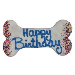 Blue Birthday Bone 6" 81913 Hand Decorated Molasses