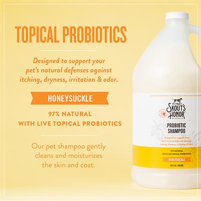 Skout's Honor Probiotic Shampoo Honeysuckle Gallon (128oz)
