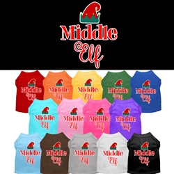 Middle Elf Screen Print Dog Shirt