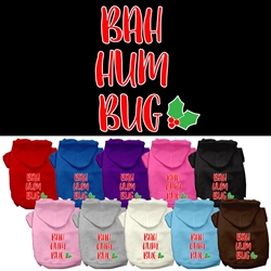 Bah Humbug Screen Print Dog Hoodie