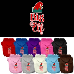 Big Elf Screen Print Dog Hoodie