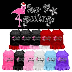 Seas and Greetings Screen Print Dog Dress