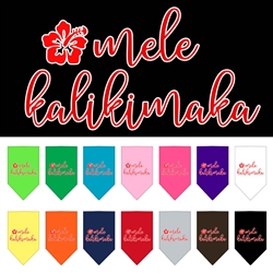 Mele Kalikimaka Screen Print Bandana