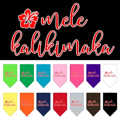 Mele Kalikimaka Screen Print Bandana