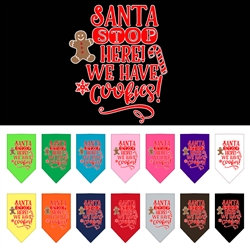 Santa, We Have Cookies Screen Print Bandana