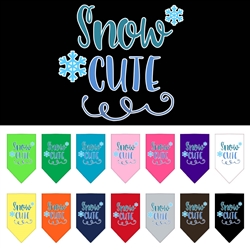 Snow Cute Screen Print Bandana