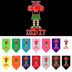 The Elf Did It Screen Print Bandana