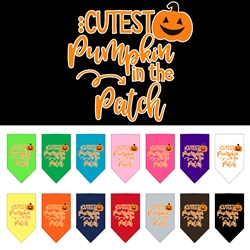 Cutest Pumpkin Screen Print Bandana - Halloween!