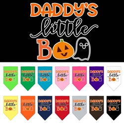 Daddy's Little Boo Screen Print Bandana