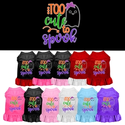 Too Cute To Spook Screen Print Dog Dress