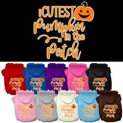 Cutest Pumpkin Screen Print Dog Hoodie  - Halloween!