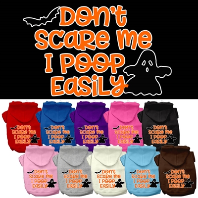 Don't Scare Me Screen Print Dog Hoodie