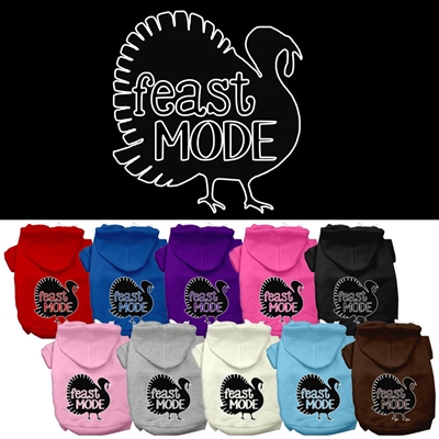 Feast Mode Screen Print Dog Hoodie