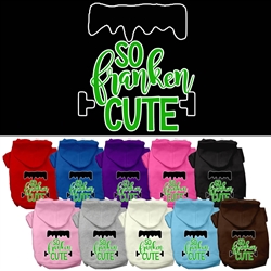 So Franken Cute Screen Print Dog Hoodie