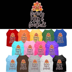 Family Food Football Screen Print Dog Shirt