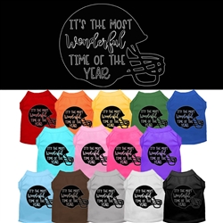 Most Wonderful Time Screen Print Dog Shirt
