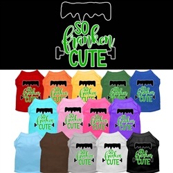 So Franken Cute Screen Print Dog Shirt
