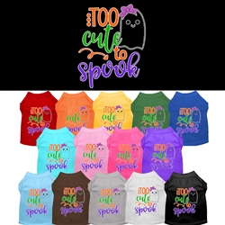 Too Cute To Spook Screen Print Dog Shirt