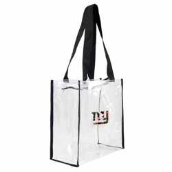 New York Giants Floral Clear Square Stadium Tote