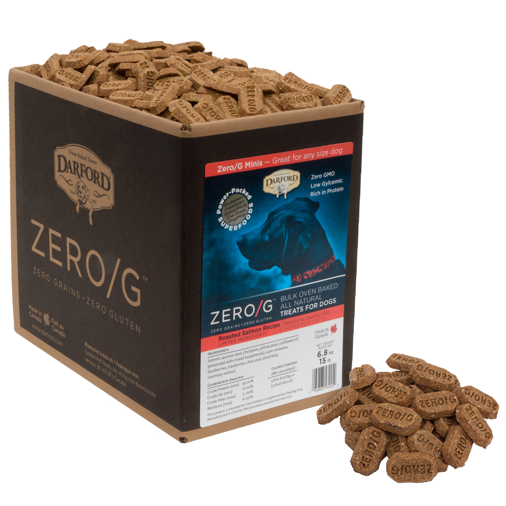 Salmon ZERO/G Baked Dog Treats by Darford