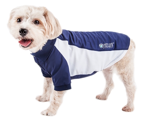 Pet Life�� ACTIVE 'Fur-Flexed' Relax-Stretch Wick-Proof Performance Dog Polo T-Shirt