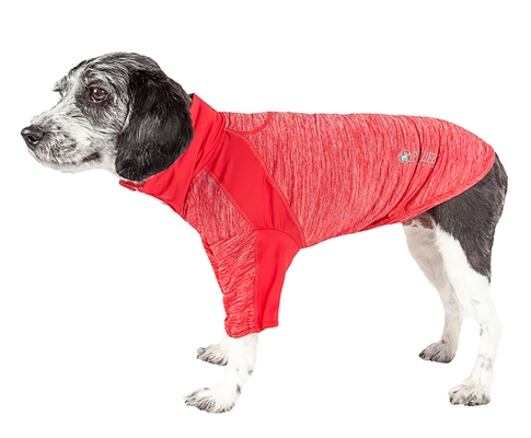 Pet Life�� ACTIVE 'Chewitt Wagassy' 4-Way Stretch Performance Long Sleeve Dog T-Shirt