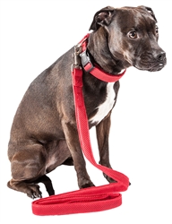 Pet Life�� 'Aero Mesh' 2-in-1 Dual Sided Comfortable and Breathable Adjustable Mesh Dog Leash-Collar