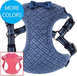 Pet Life® 'Flam-Bowyant' Mesh Reversible and Breathable Adjustable Dog Harness w/ Designer Bowtie