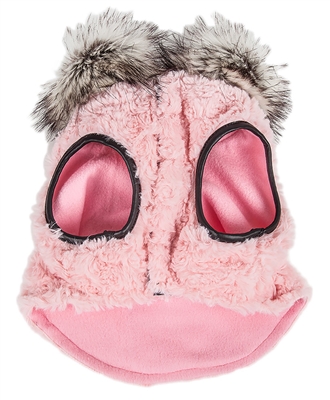 Pet Life�� LUXE 'Pinkachew' Charming Designer Light Pink Mink Fur Dog Coat