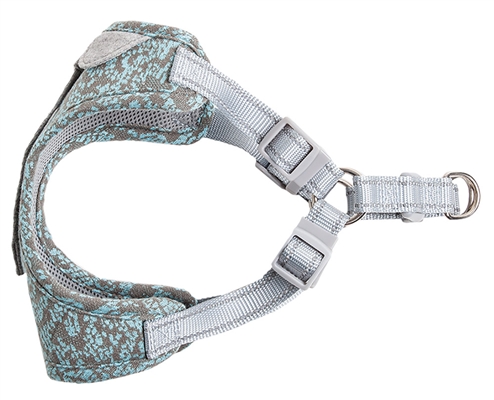Pet Life�� 'Fidomite' Blue / Gray Mesh Reversible and Breathable Adjustable Dog Harness w/ Designer Neck Tie