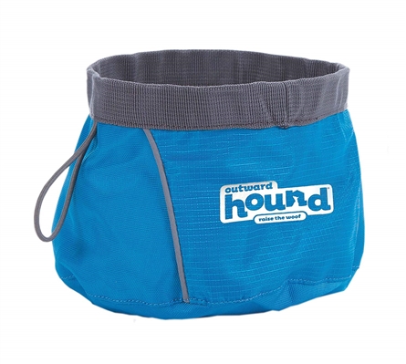 Outward Hound Port-A-Bowl Collapsible Travel Dog Food and Water Bowl- While Supplies Last