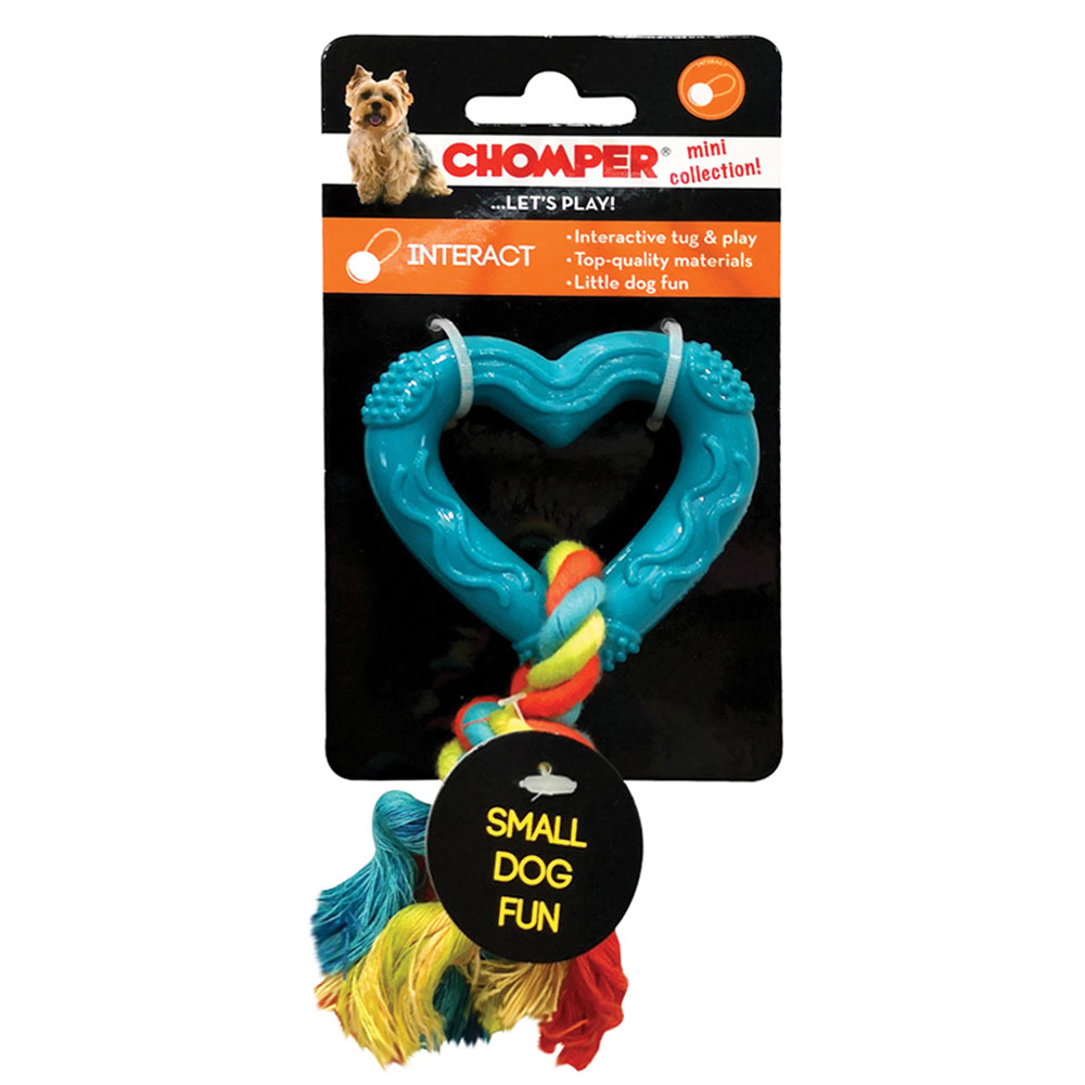 Chomper Mini Rope with TPR Heart