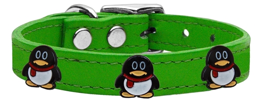 Pidgey the Penguin Widget Genuine Leather Dog Collar
