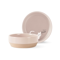 WHISKER CAT MEOW SMALL STONEWARE BOWL