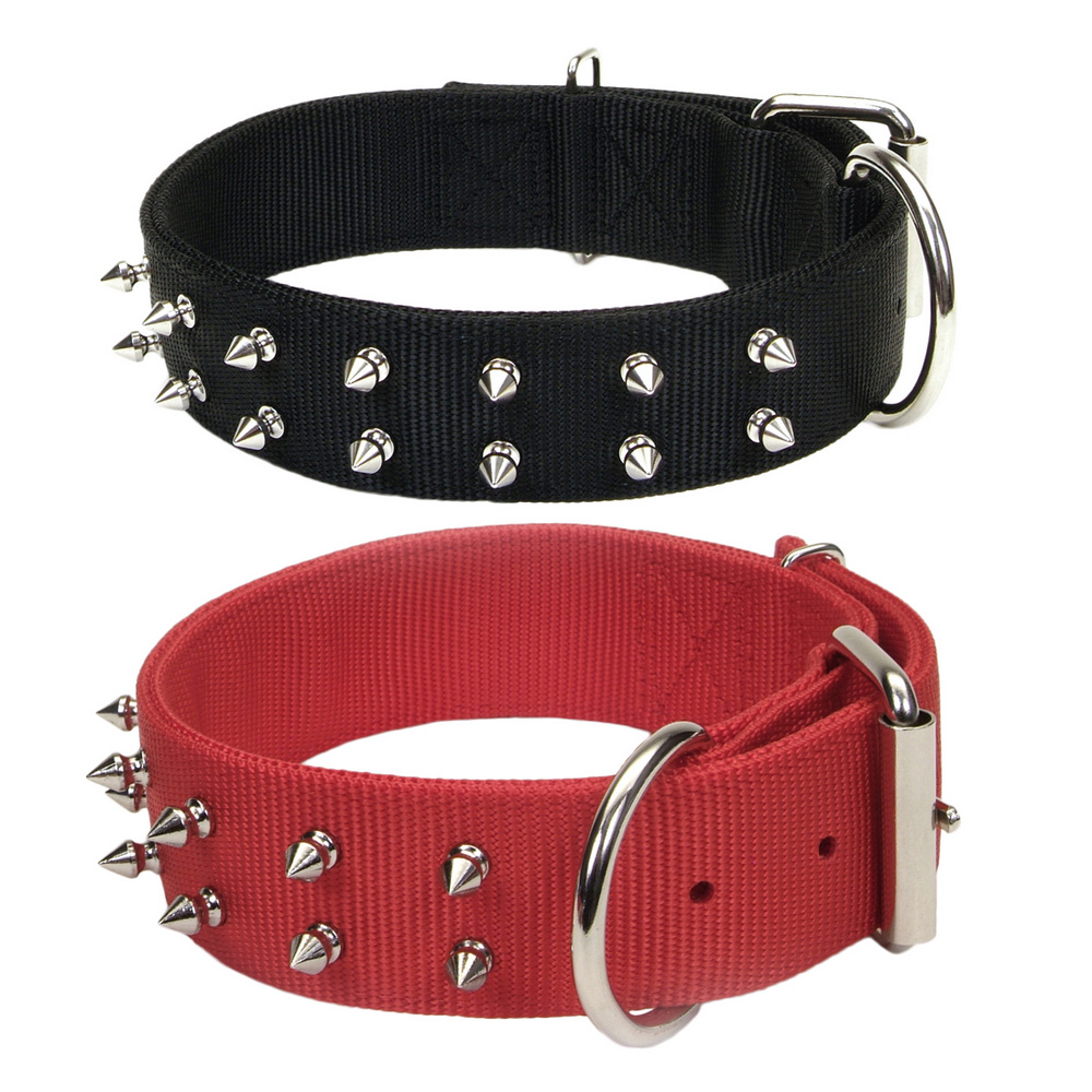 Macho Dog® DoublePly Spiked Dog Collar with Roller Buckle