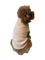 Pearly Girl Turtleneck Sweater, Blush