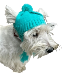 Scottish Cable Knit Hat- Turquoise