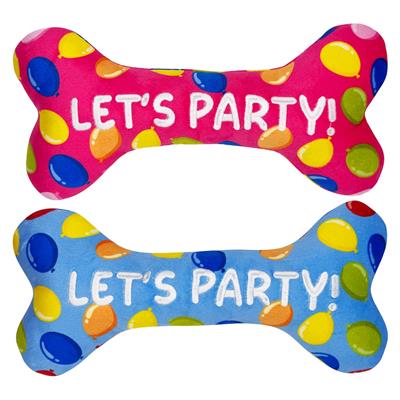 Party Time Bone Dog Toy