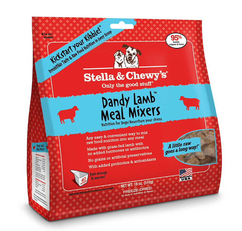 Stella & ChewysFreezeDried Dandy Lamb Meal Mixers for Dogs 18 oz.