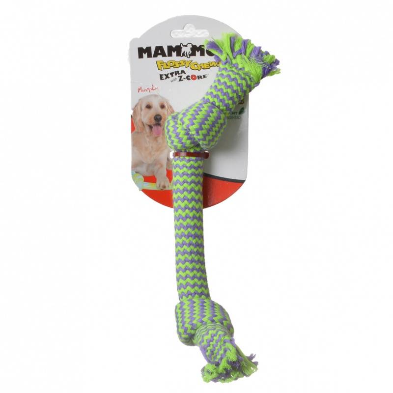 Mammoth Pet Products Flossy Chews Extra with ZCore 2 Knot Rope Toys