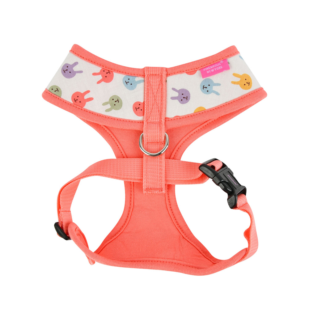 Pinkaholic Hundegeschirr Größe L – Häschen Design, Verstellbar, Aus 100% Baumwolle, Pink