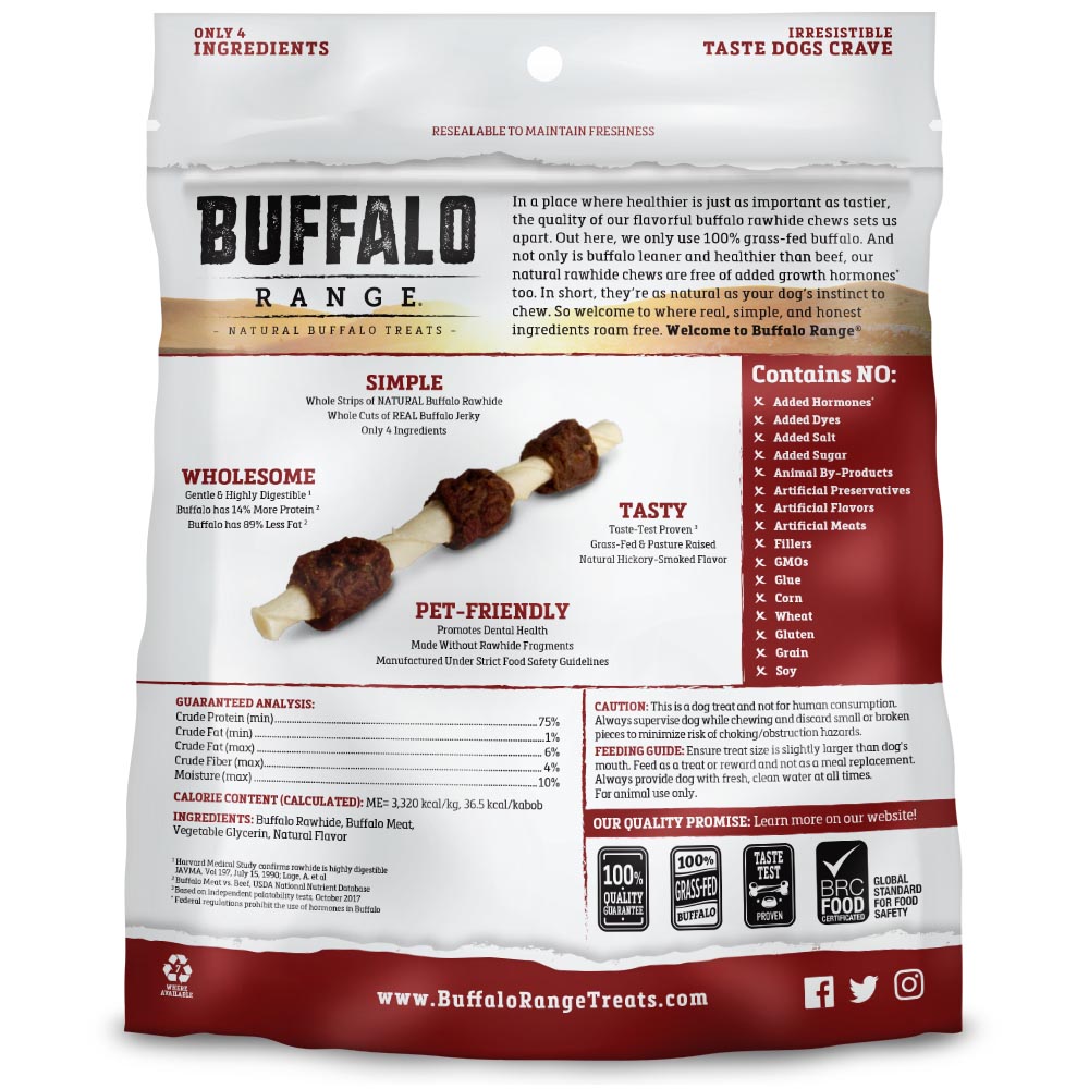 Buffalo Range Jerky Kabobs Smoked