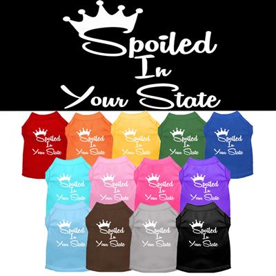 Spoiled in "YOUR CITY / STATE" Custom Souvenir Pet Shirts